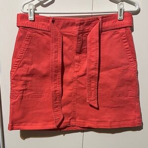 LOFT Coral Mini Skirt